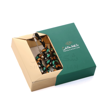 سبحة كوك مطعم فضة فيروز و عقيق طربزون 33