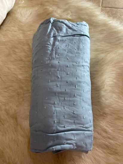 شرشف صلاة منقط واسع وقطن ناعم بنظام المرد