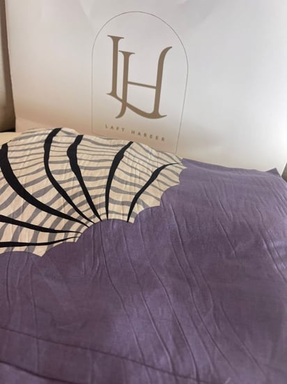 شرشف صلاة قماش كويتي بارد مشجر واسع وقطن ناعم نظام المرد