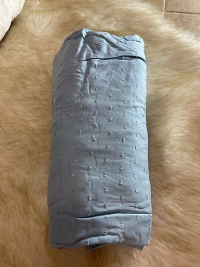 شرشف صلاة منقط واسع وقطن ناعم بنظام المرد