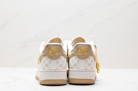 Nike Air Force 1 Low ' Custom Gold Gucci