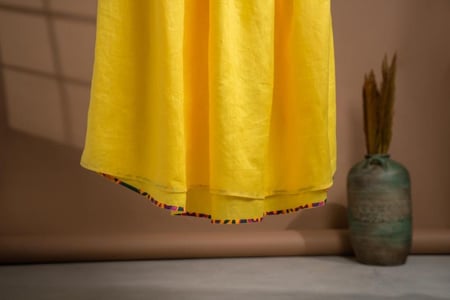 Sun-Shine Light Linen Long Dress