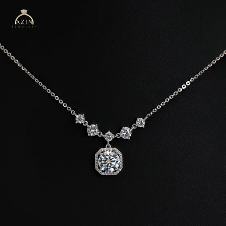 عقد مميز فصوص زركون | فضة عيار 925