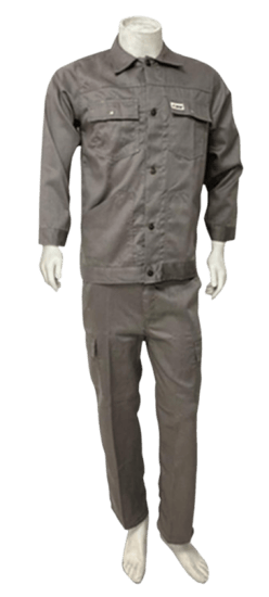 زي عمال - بدلة عمال قميص & بنطلون ماركة فورت اللون / رمادي