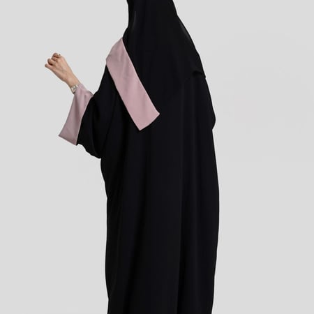 Black & Pink crepe