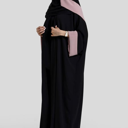 Black & Pink crepe