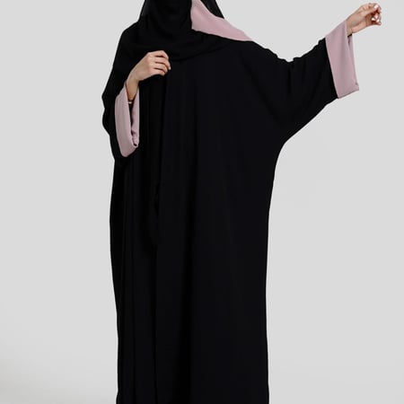 Black & Pink crepe
