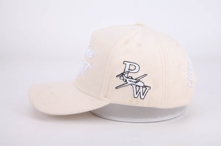 كاب نسائي مخمل جميل قبعة Shine Bright البيج - مختص بالقبعات والبدلات