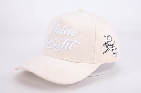 قبعة نسائية مخملة جميلة Shine Bright البيج - مختص بالقبعات