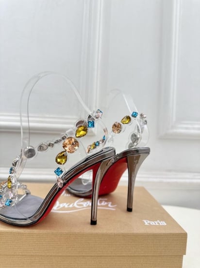 Jimmy choo crystal heels