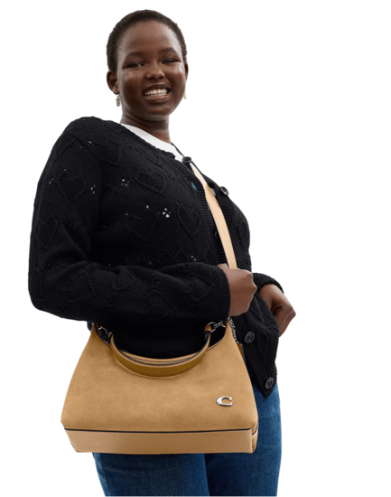 Coach juliet suede bag