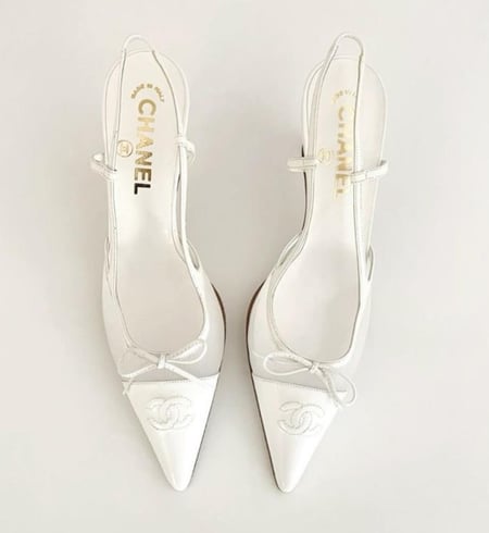 Chanel bow heels