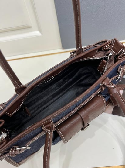 Prada denim bag