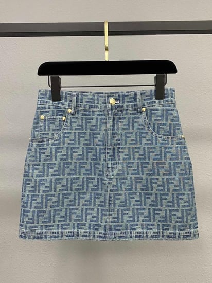 Fendi denim skirt