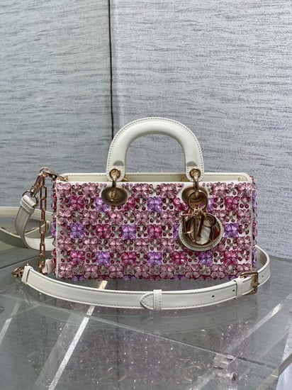 Crystal lady dior bag