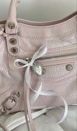 Balenciaga motorcycle bag in pink