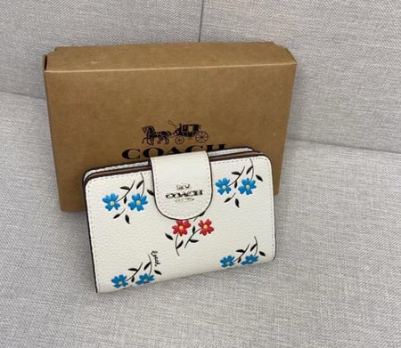 Coach floral wallet