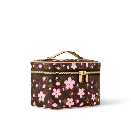 LV sakura makeup bag