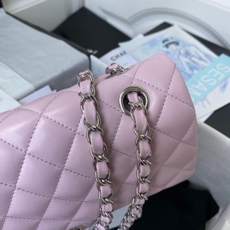 Chanel pink handbag