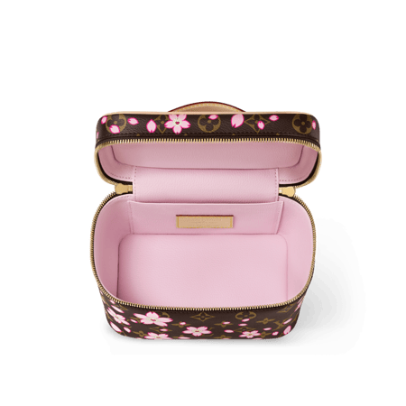 LV sakura makeup bag