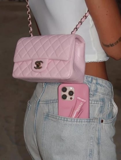 Chanel pink handbag
