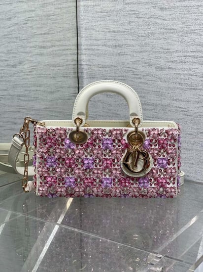 Crystal lady dior bag