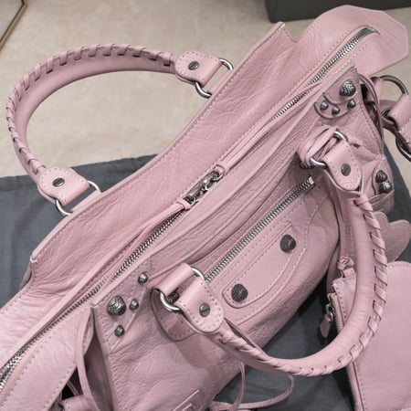 Balenciaga motorcycle bag in pink