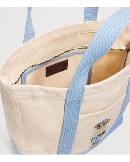 Polo Bear canvas tote