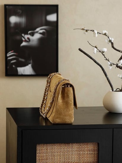 Chanel suede bag