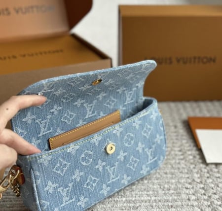 Lv denim purse
