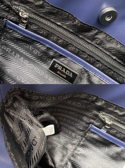 Prada denim tote bag