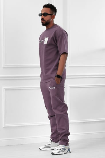 طقم رجالي اوفر سايز بنطال طويل