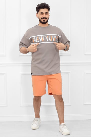 طقم رجالي اوفر سايز شورت