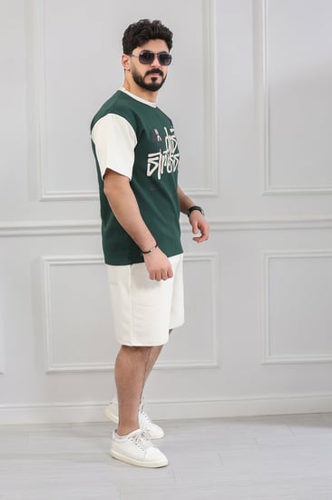 طقم رجالي اوفر سايز شورت