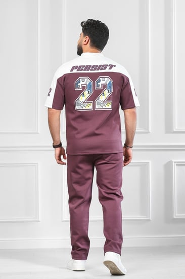 طقم رجالي اوفر سايز بنطال طويل