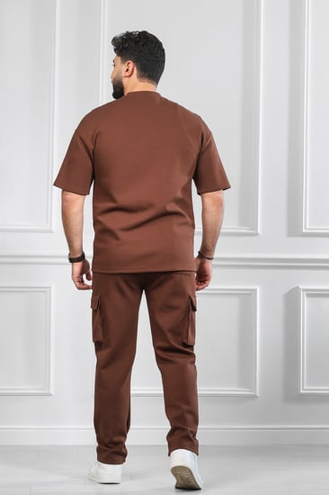 طقم رجالي اوفر سايز بنطال طويل