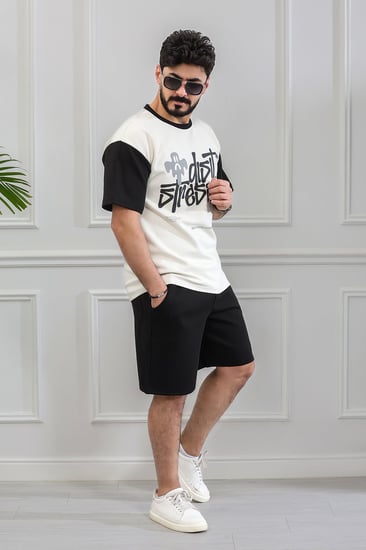 طقم رجالي اوفر سايز شورت