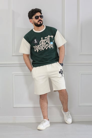 طقم رجالي اوفر سايز شورت