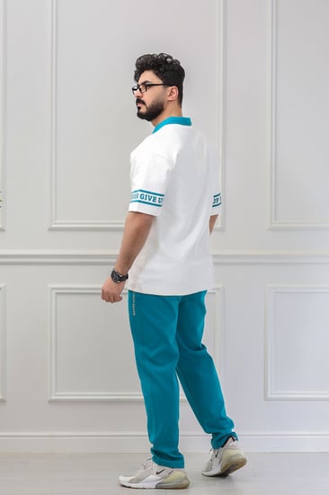 طقم رجالي اوفر سايز بنطال طويل