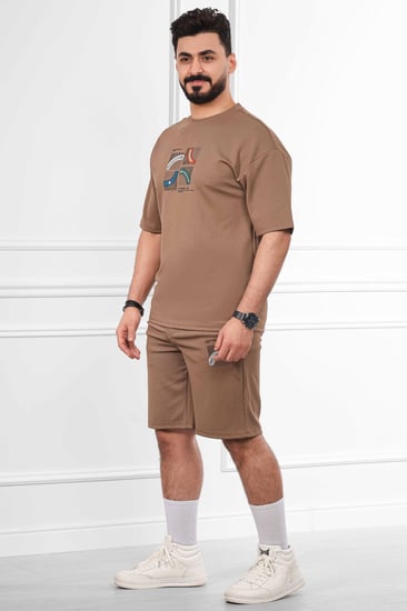 طقم رجالي اوفر سايز شورت