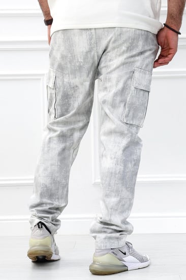 بنطلون رجالي بجيوب جانبية بقصة واسعة