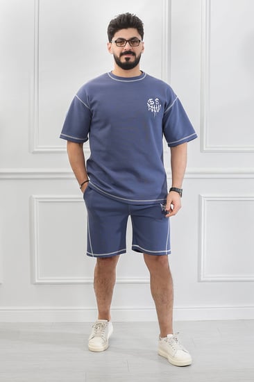 طقم رجالي اوفر سايز شورت