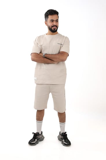 طقم رجالي شورت مع تيشرت