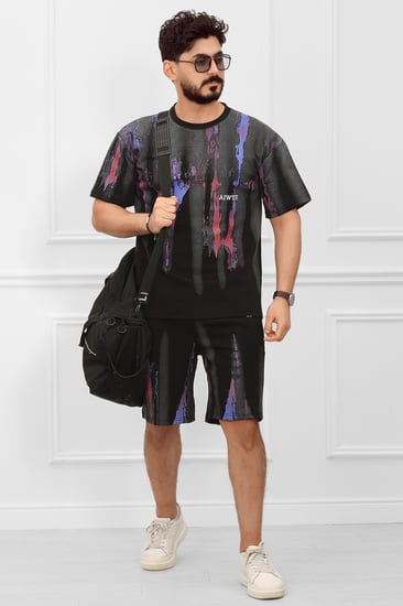 طقم رجالي اوفر سايز شورت