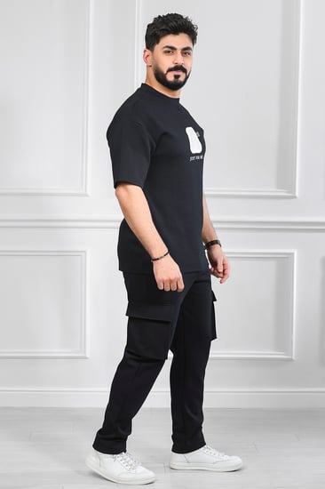 طقم رجالي اوفر سايز بنطال طويل