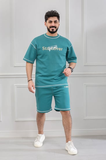 طقم رجالي اوفر سايز شورت