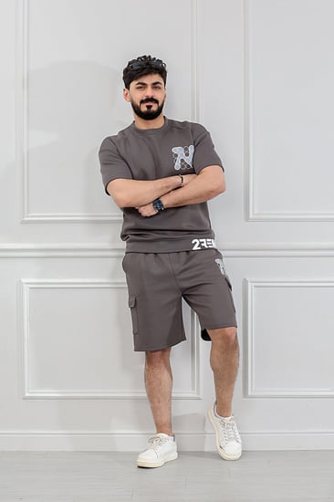 طقم رجالي اوفر سايز شورت