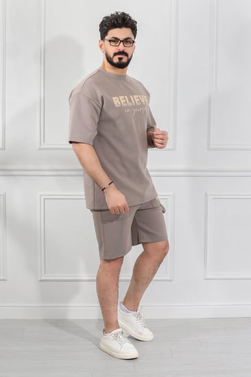 طقم رجالي اوفر سايز شورت