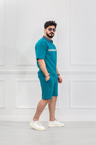 طقم رجالي اوفر سايز شورت