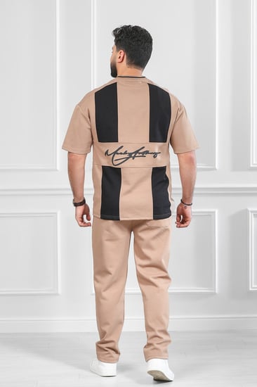 طقم رجالي اوفر سايز بنطال طويل